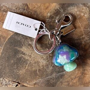 COACHTOPIA or COACH Mushroom Keychain Bag Charm Recycled Resin